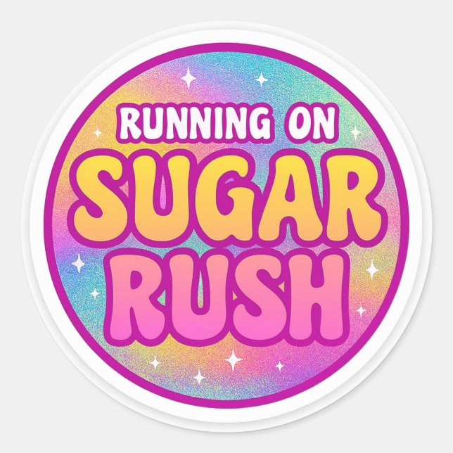 Sugar Rush Round Sticker (Front)