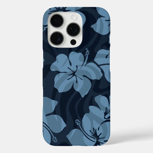 Sugar Shack Hawaiian Hibiscus Blue Case-Mate iPhone Case (Back)