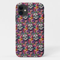 Sugar Skull Art - Bouquet of Bones