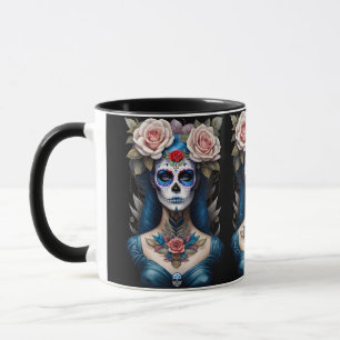 Sugar Skull Art - Colorful Dia de los Muertos Mug