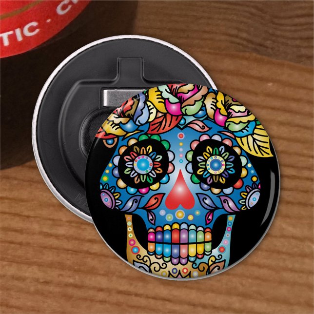 Sugar Skull Art, Day of the Dead Bottle Opener (Creator Uploaded)