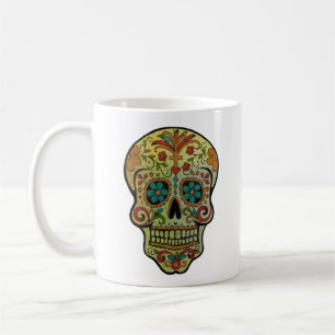 Sugar Skull Art, Day of the Dead Coffee Mug