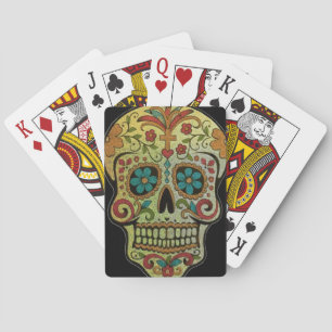 Sugar Skull Art, Day of the Dead Playing Cards