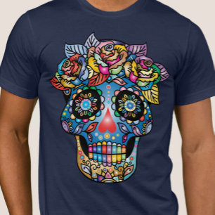 Sugar Skull Art, Day of the Dead T-Shirt