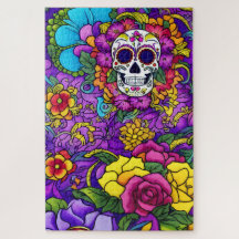 Sugar Skull Art -  Día de los Muertos Delight