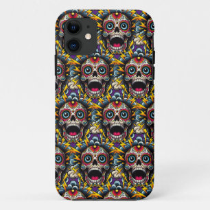 Sugar Skull Art - Feeling Amped Up iPhone 11 Case