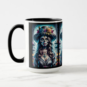 Sugar Skull Art -  Festive Spirit Mug