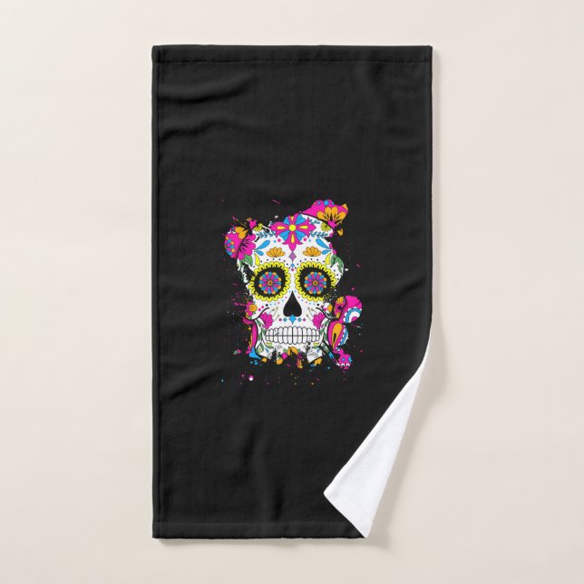 Sugar Skull Art Hand Towel (Hand Towel)