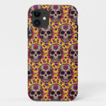 Sugar Skull Art - Lightning Strikes Twice