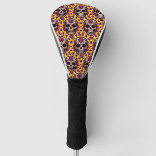 Sugar Skull Art - Lightning Strikes Twice Golf Head Cover