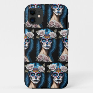 Sugar Skull Art - Stunning Woman iPhone 11 Case
