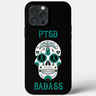 Sugar Skull/Badass...PTSD iPhone 13 Pro Max Case