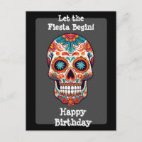 Sugar Skull Birthday Greeting