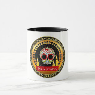 Sugar skull bloodcurdling intimidating and scary mug
