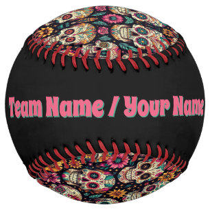 Sugar Skull Blossoms (personalize) Softball
