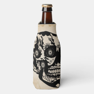 Sugar skull bottle cooler
