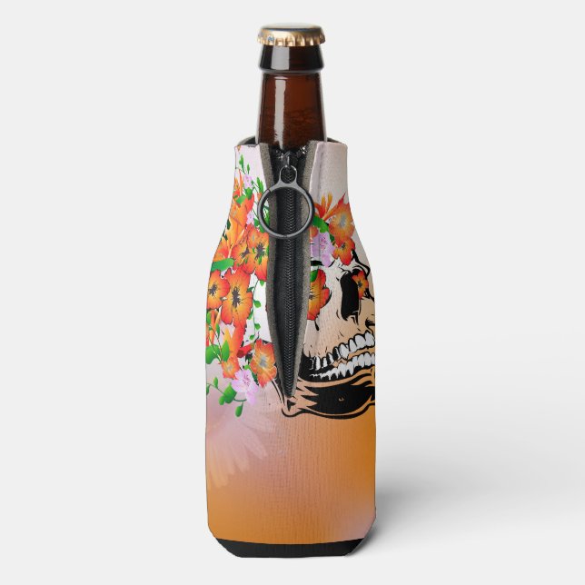 Sugar skull bottle cooler (Bottle Back)