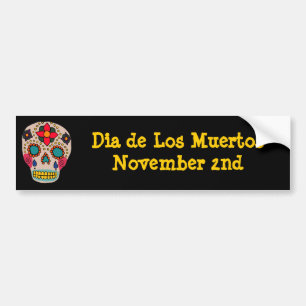 Sugar Skull Bumper Sticker