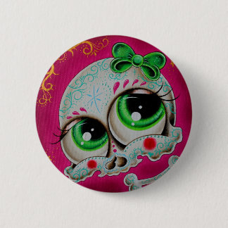 Sugar skull button