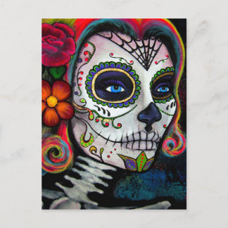 Sugar Skull Candy Postcard