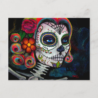 Sugar Skull Candy Postcard