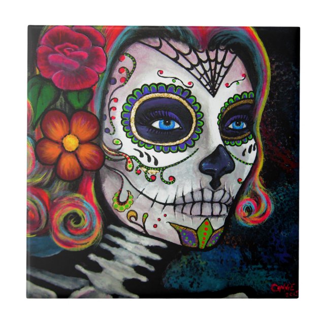 Sugar Skull Candy Tile (Front)