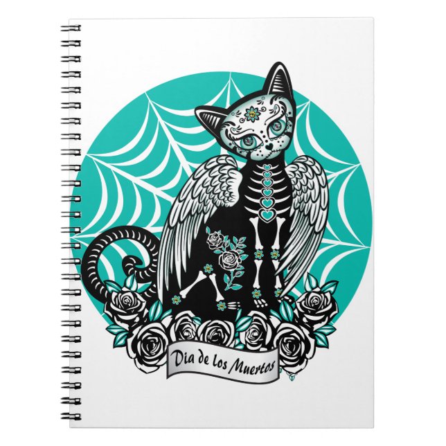 Sugar Skull Cat Notebook (Front)