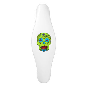 Sugar Skull Ceramic Cabinet Pull
