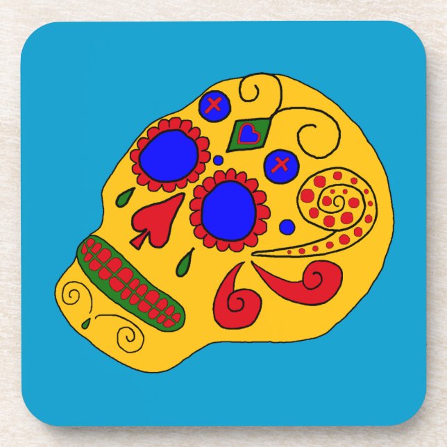 Sugar Skull Coaster (Front)