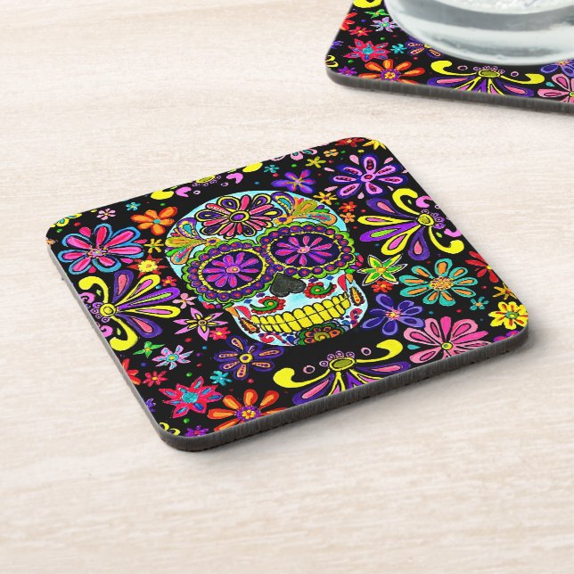 Sugar Skull Coasters (Left Side)