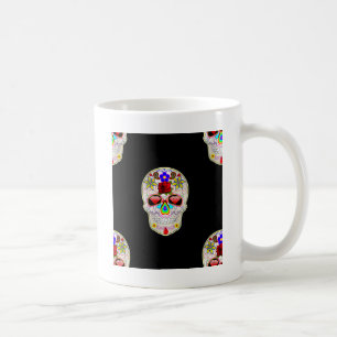 sugar skull coffee mug