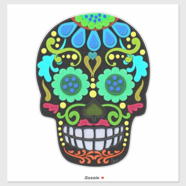 Sugar Skull | Day of the Dead Festival | Large (Sheet)