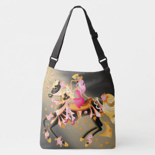 Sugar Skull Day of the Dead Horse Crossbody Bag