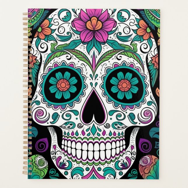 Sugar Skull Day Of The Dead Planner (Front)