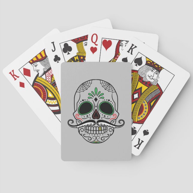 Sugar Skull "Day of the Dead" Playing Cards (Back)