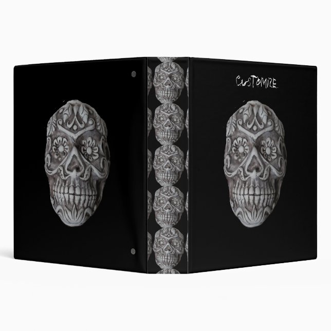Sugar Skull Day of the Dead Thunder_Cove Binder (Background)