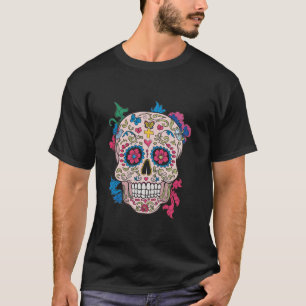 Sugar Skull Design Dia de Los Muertos Celebration  T-Shirt