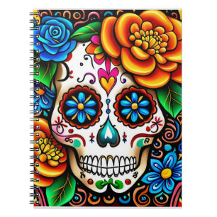 Sugar skull design notebook