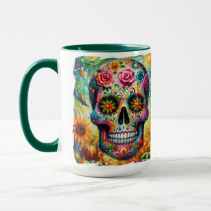 Sugar Skull Dia De Los Muertos Day of the Dead Mug