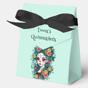 Sugar Skull Dia de Muertos Quinceañera Spanish  Favor Box