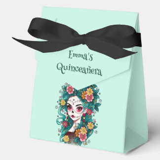 Sugar Skull Dia de Muertos Quinceañera Spanish Favor Box