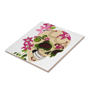 Sugar Skull [Día de Muertos] Tile