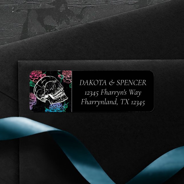 Sugar Skull Dusty Rose | Pink and Blue Address (Creator Uploaded)