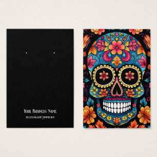 Sugar Skull Earring Display Card