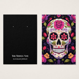 Sugar Skull Earring Display Card