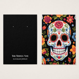 Sugar Skull Earring Display Card
