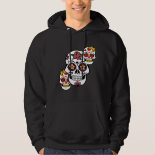Sugar Skull Family Mothers Day Fathers Day Day of Hoodie