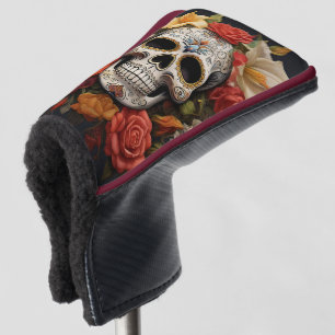 Sugar Skull Floral Golf Head Cover