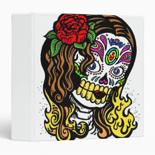 Sugar Skull Girl Binder