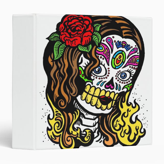 Sugar Skull Girl Binder (Front/Spine)